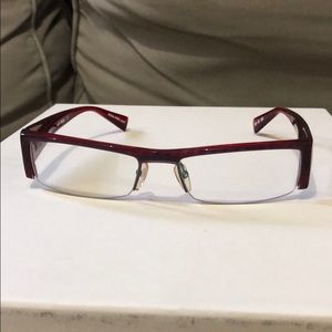 alain mikli glasses red frame